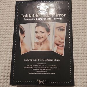 Evolute Beauty Foldable LED Mirror